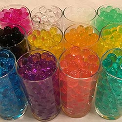 Wasserperlen verschiedene Farben